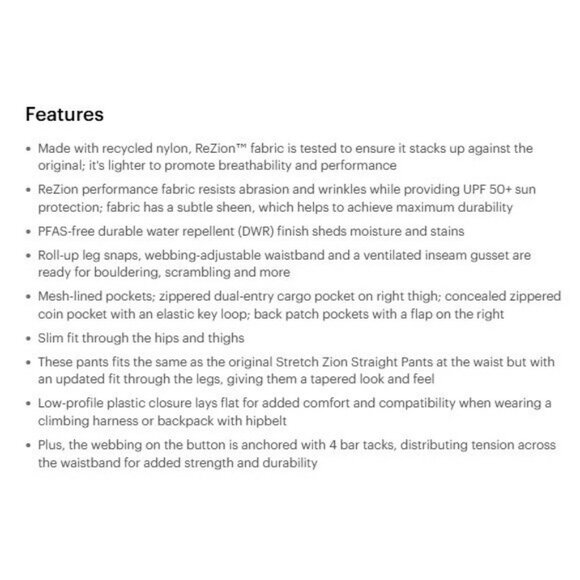 Prana Stretch Zion Slim Pant II Size 38/30 Men’s Sepia Tapered Leg $95 Stretch H - Picture 6 of 12